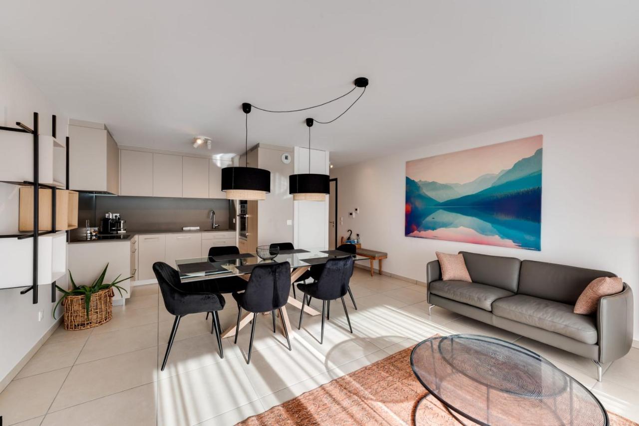 Le Reposoir - New 2 Bedroom Apartment With Terrace & Garage อานซี ภายนอก รูปภาพ